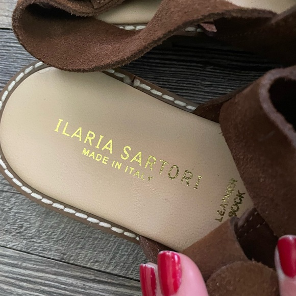 Brown Suede Sandals - Picture 3 of 5